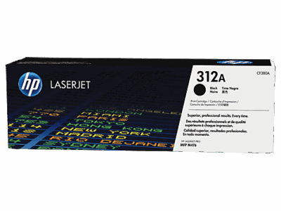 OEM HP CF380A Black 2400 Pages Original Toner 312A