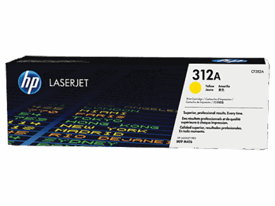 OEM HP CF382A Yellow 2700 Pages Original Toner 312A