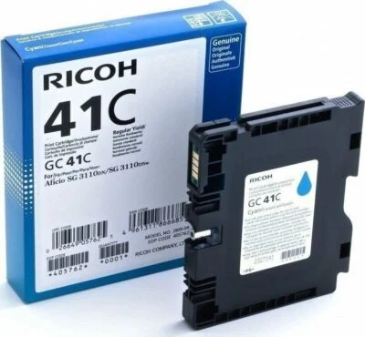 OEM Ricoh SG2100 Cyan Gel Ink Hi Yld GC41C  405762