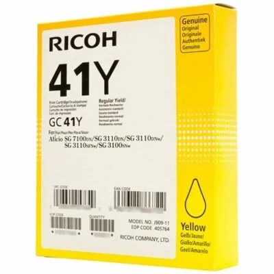 OEM Ricoh SG2100 Yellow Gel Ink SY GC41YL  405768