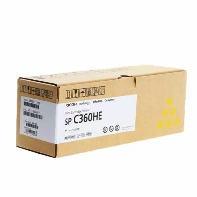 OEM Ricoh SPC360 Hi Yld Yellow Toner  408187 SPC360HE