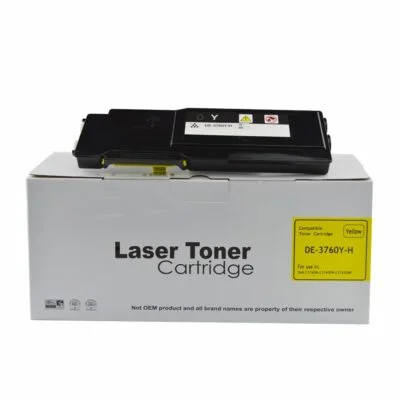 Compatible Dell C3760 Extra Hi Yield Yellow Toner DE-3760HY 593-11120