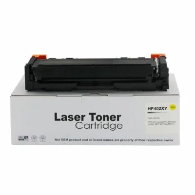 Compatible HP CF402X Yellow Hi Yld Toner also for HP 201X