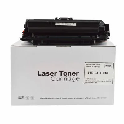 Remanufactured HP M651 CF330X Hi Yield Black Toner also for 654x