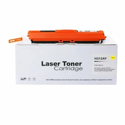 Compatible HP CE312A Yellow Toner Ctg also for 126A Canon 729 4367B002AA