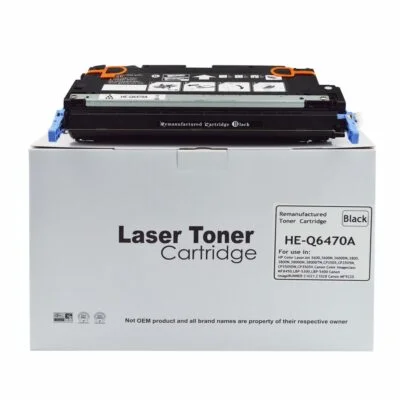 Remanufactured HP Laserjet 3600 Black Q6470A Toner also for Canon 711 EP711BK 1660B002AA
