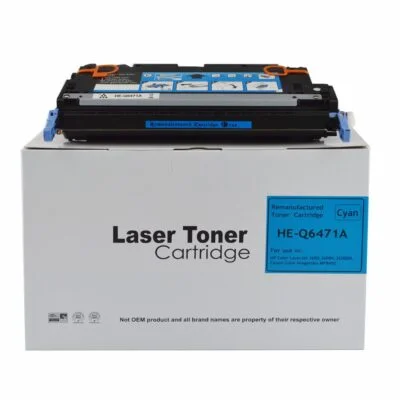 Remanufactured HP Laserjet 3600 Cyan Q6471A Toner also for Canon 711 EP711C 1659B002AA