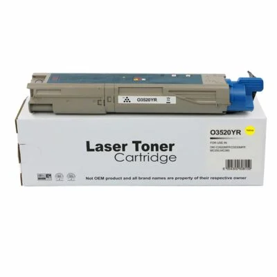 Remanufactured OKI C3520 Yellow Toner 43459321