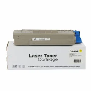 Remanufactured OKI C5800 Std Yellow Toner 43324421