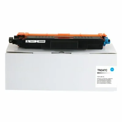 Compatible Brother TN247C Hi Yld Cyan Toner CHIPPED