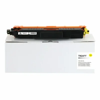 Compatible Brother TN247Y Hi Yld Yellow Toner CHIPPED