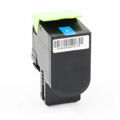 Remanufactured Lexmark CS417 Hi Cap Cyan Toner 71B0H20 71B2HC0