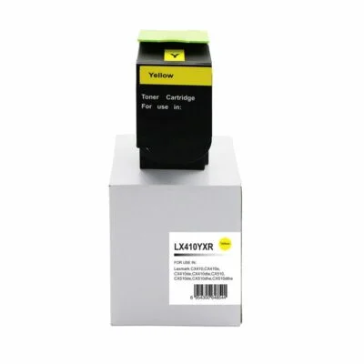 Remanufactured Lexmark Cx410 Hi Yld Yellow Toner 80C2HY0 802HY
